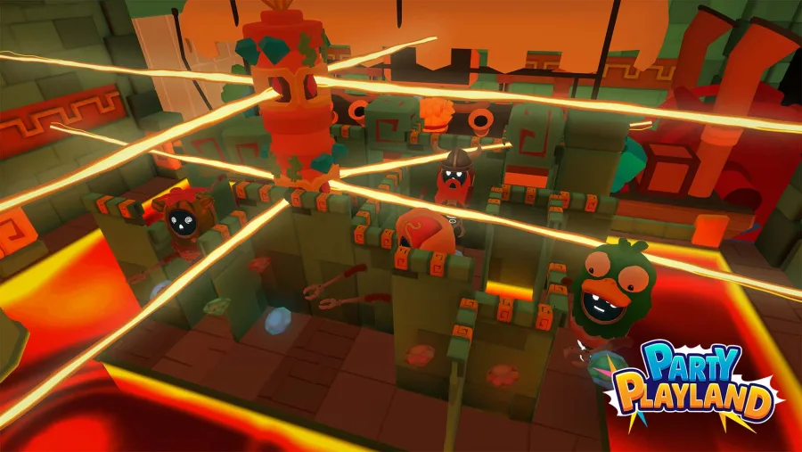 Diamond Rush Minispiel in Party Playland bei der VEX VR Arena