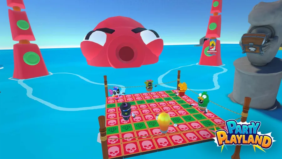 Octodrop Minispiel in Party Playland bei der VEX VR Arena