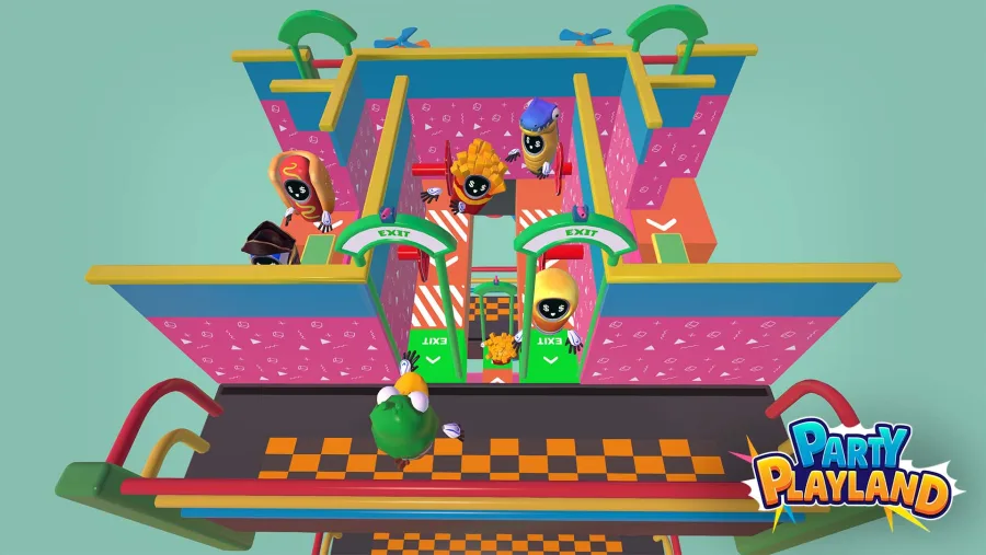 Trap Dash Minispiel in Party Playland bei der VEX VR Arena